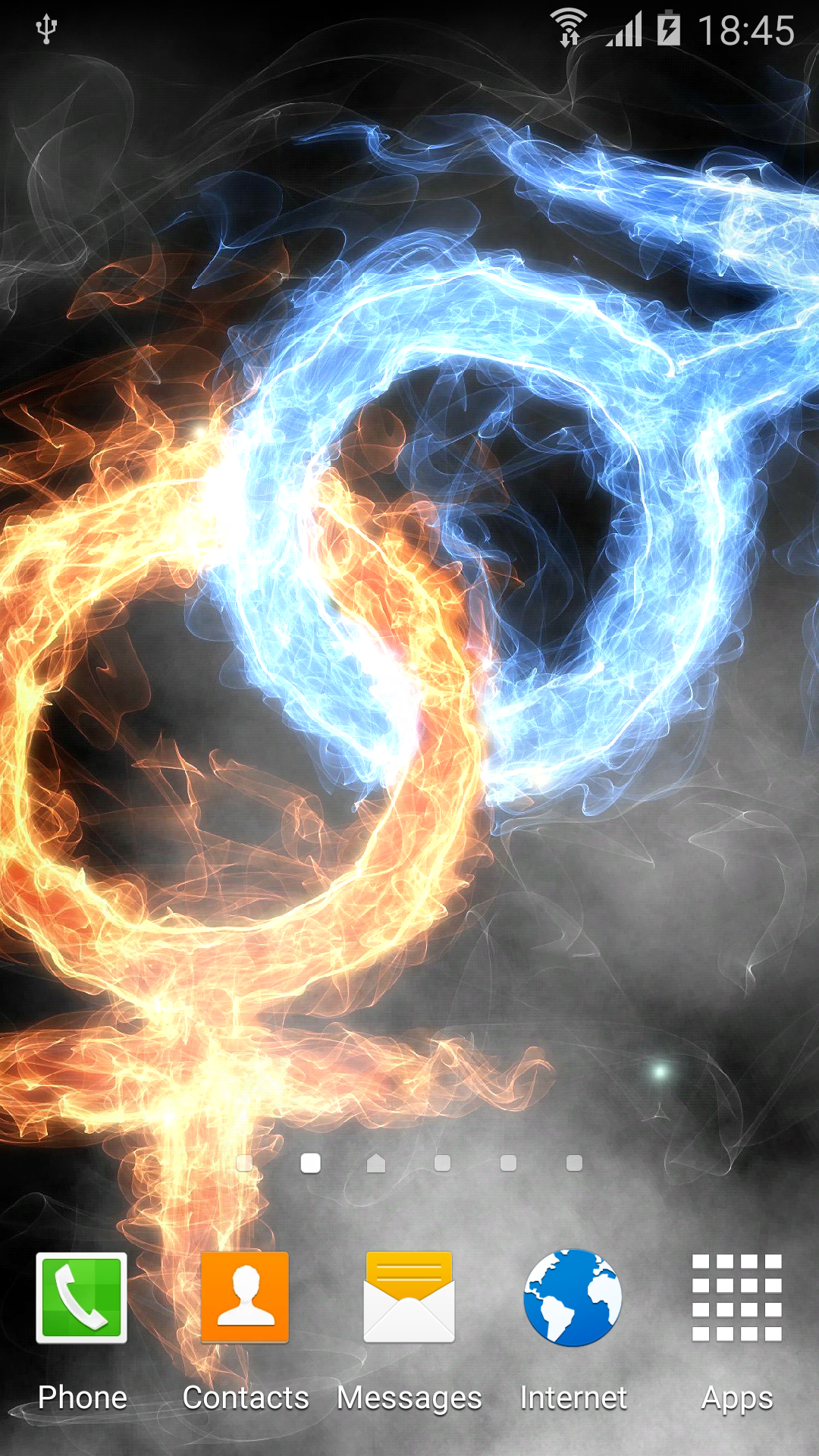 Android application Fire & Ice Live Wallpaper screenshort