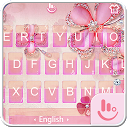 ダウンロード Pink Flower Diamond Keyboard Theme をインストールする 最新 APK ダウンローダ