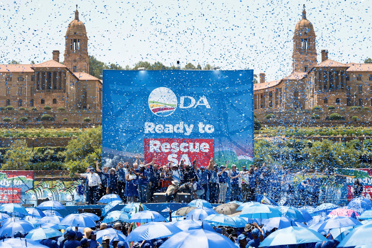 The DA launched its election manifesto on the lawn of the Union Buildings at the weekend.