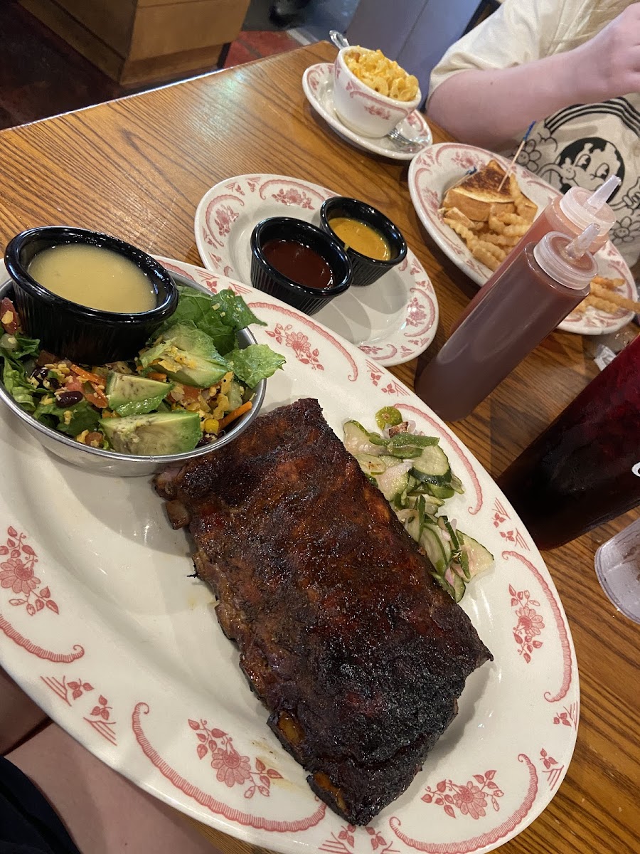 Ribs with side chopped salad!