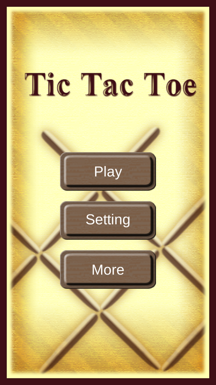 Android application TicTacToe screenshort