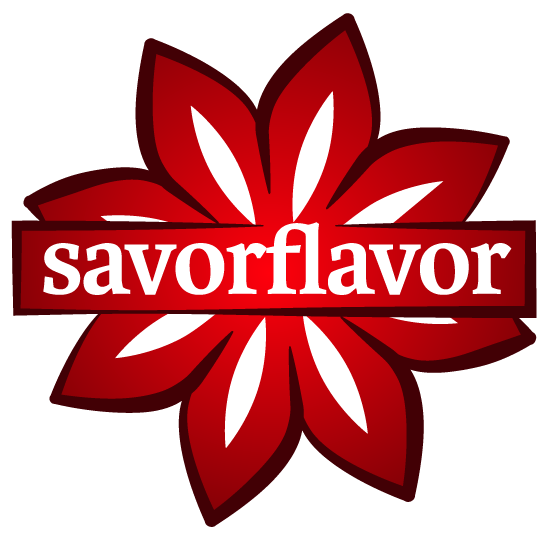 SavorFlavor flower logo in color