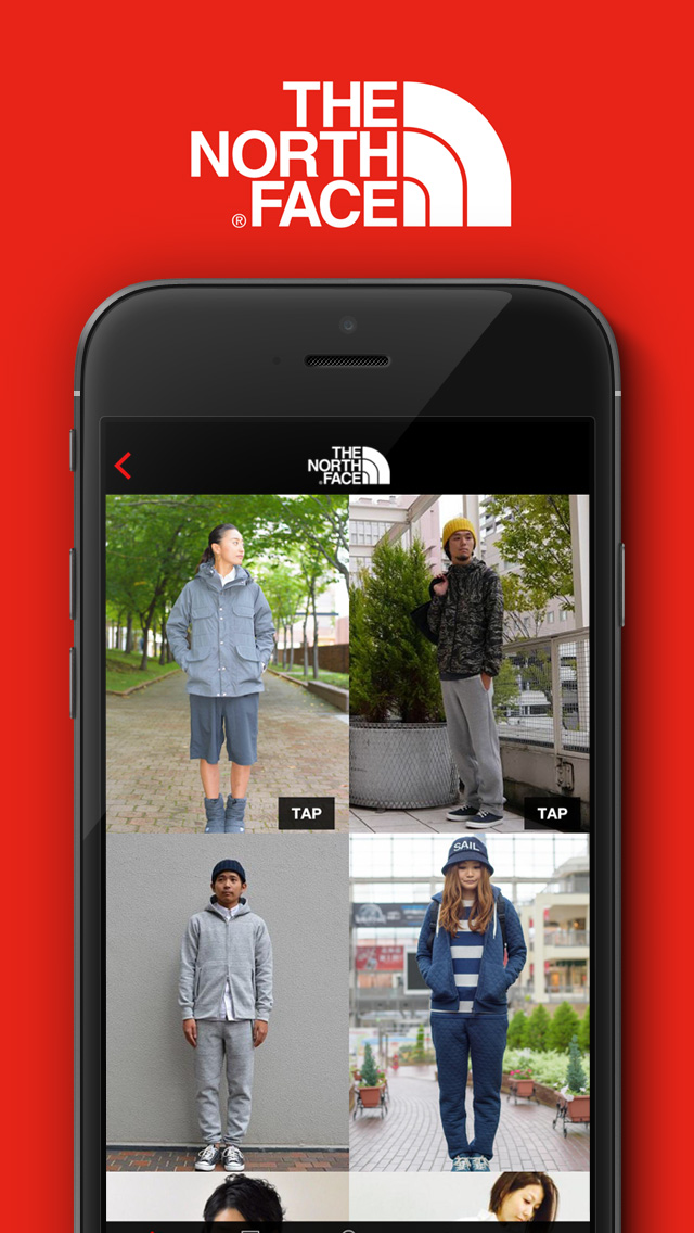 Android application THE NORTH FACE JAPAN APP screenshort