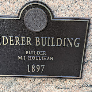 LEDERER BUILDING   BUILDER M.J. HOULIHAN   1897Submitted by @lampbane