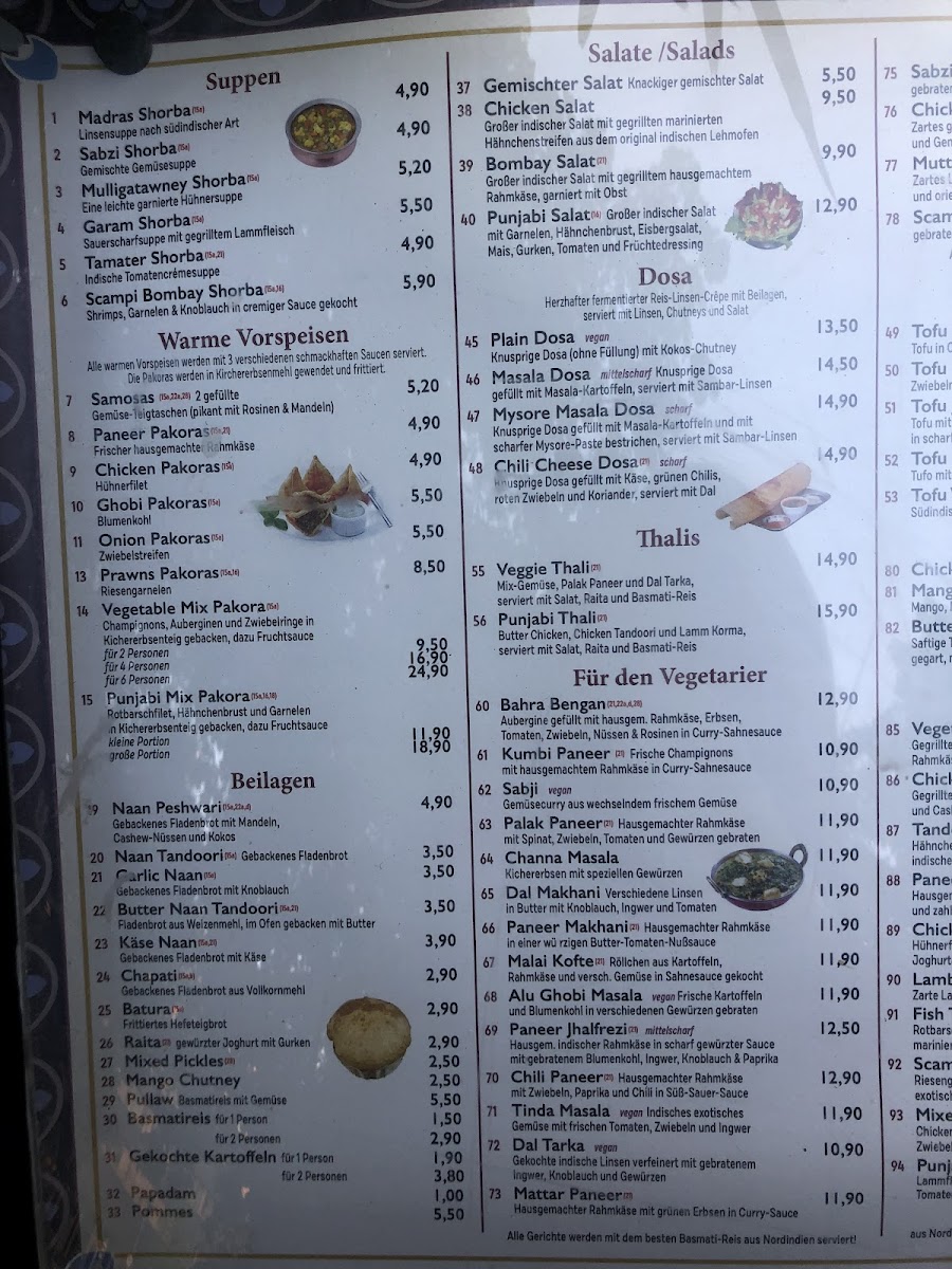 Ram Indisches Cafe & Cocktail Bar gluten-free menu