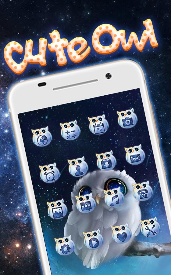 Cute Owl Theme: Can’t sleep night — приложение на Android