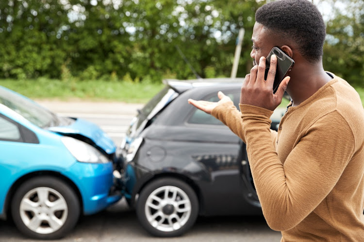 Ironically, and if not injured, you'll have to use a cellphone to call for help after an accident caused by using the device while driving.