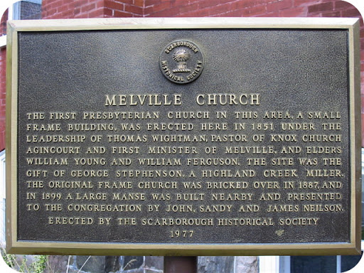 The first Presbyterian church in this area, a small frame building, was erected here in 1851 under the leadership of Thomas Wightman, pastor of Knox Church Agincourt and first minister of...