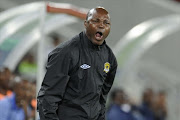 Black Leopards coach Sunday Chidzambwa during the Nedbank Cup last 32 match between Black Leopards and Thanda Royal Zulu at Peter Mokaba Stadium on March 09, 2011 in Polokwane, South Africa