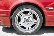 RACING HEART: These rims may be from its older sister, the E36 M3, but they sure do suit the beauty