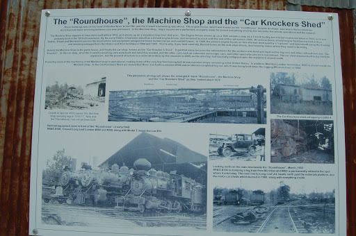 These buildings were at the heart of the Red River & Gulf RR, and the Crowell's lumbering operations. The engine house, which was known as the "roundhouse" despite its shape, was where the...