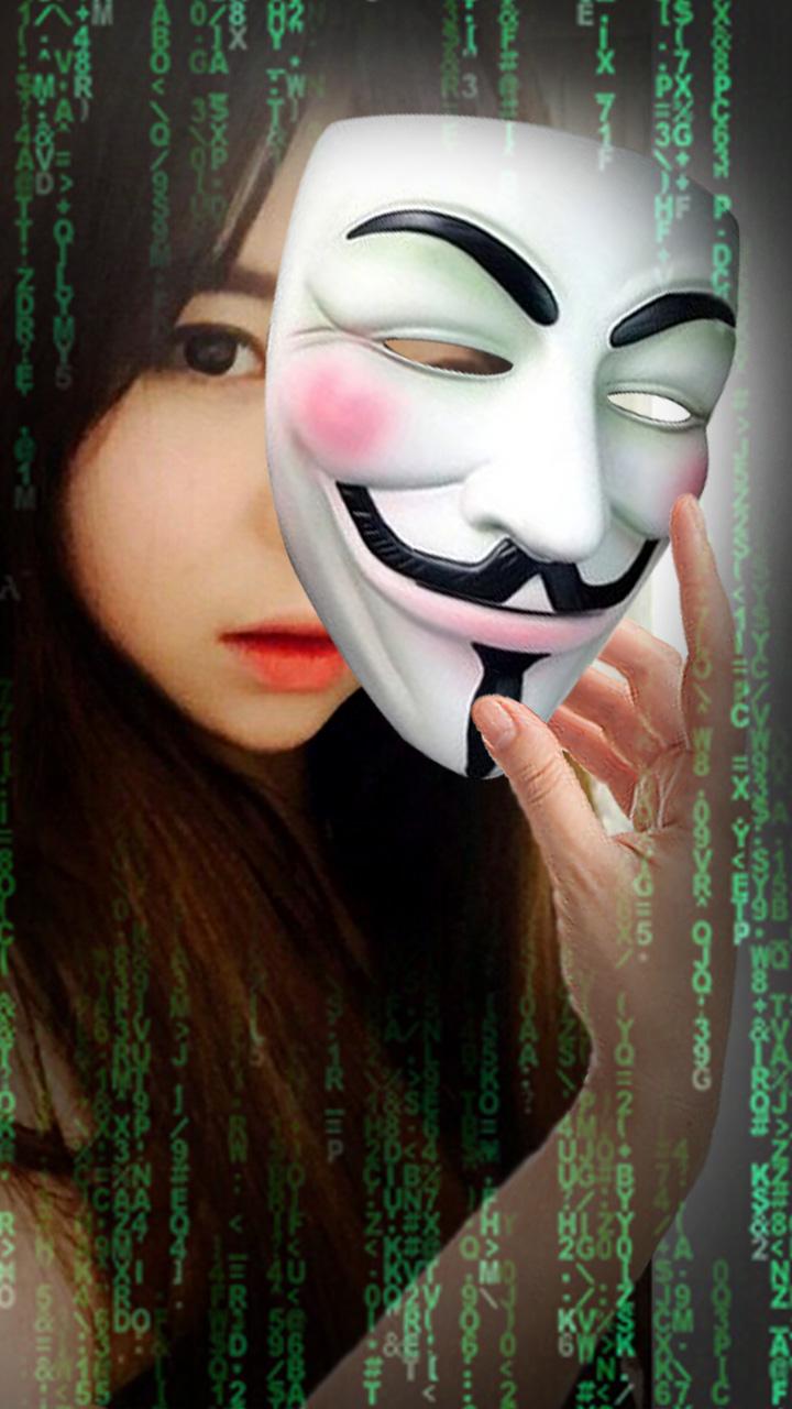 Android application Anonymous Mask Hacker Camera screenshort