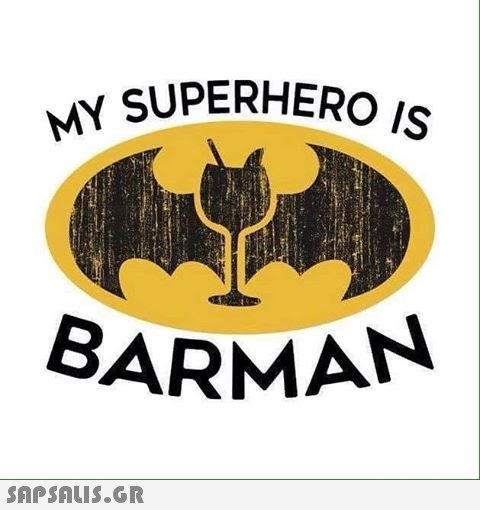 Y SUPERHERO IS BARMAN