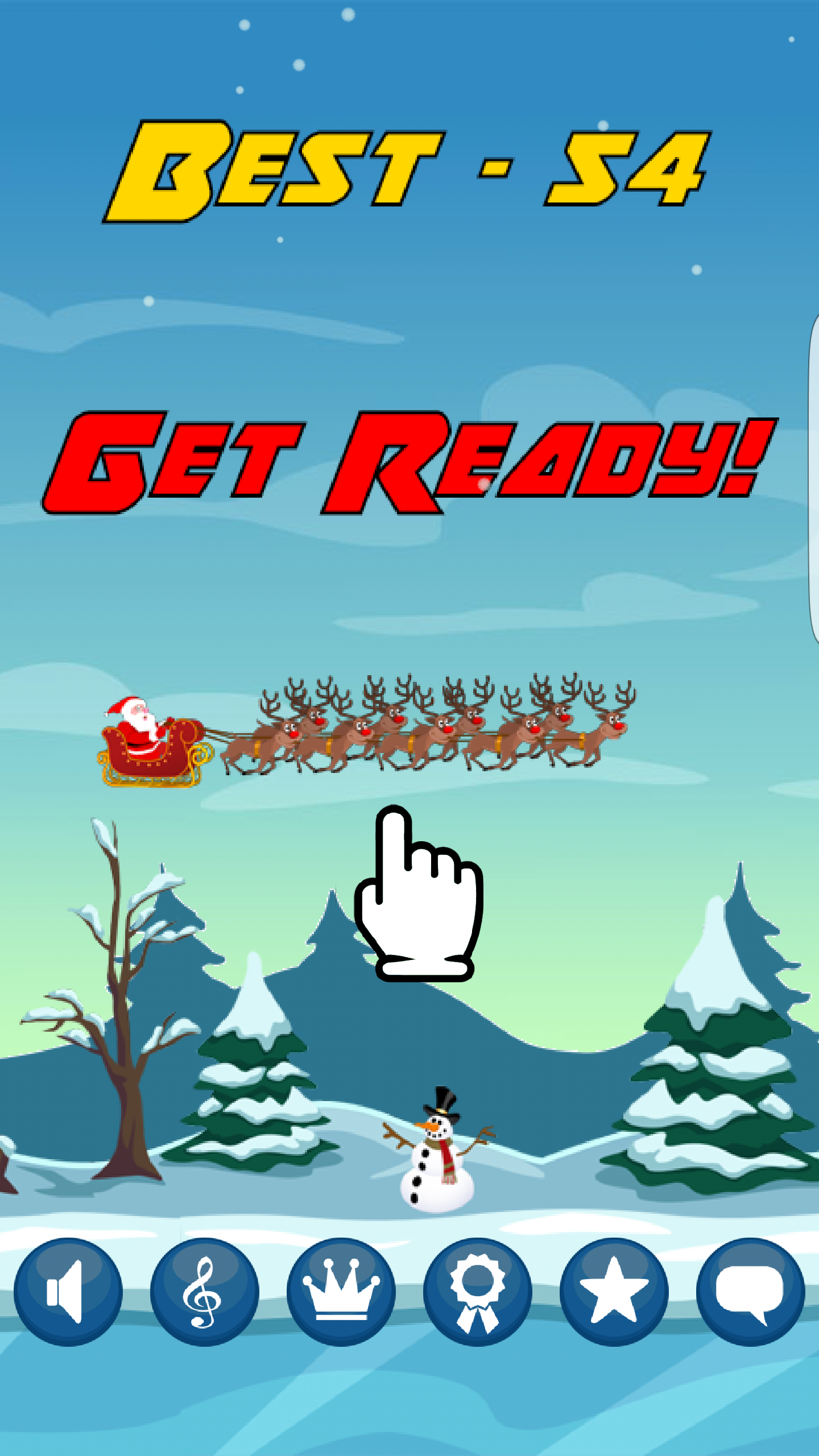 Android application Flappy Frigging Santa screenshort