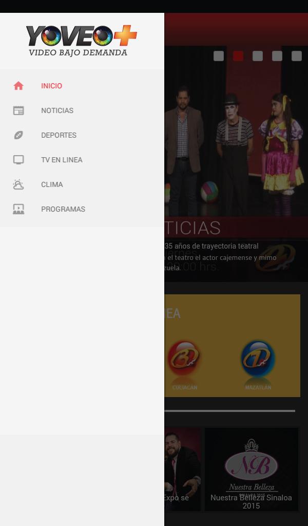 Android application TV Pacífico screenshort
