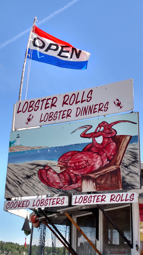 Lazy Lounging Lobster Mural