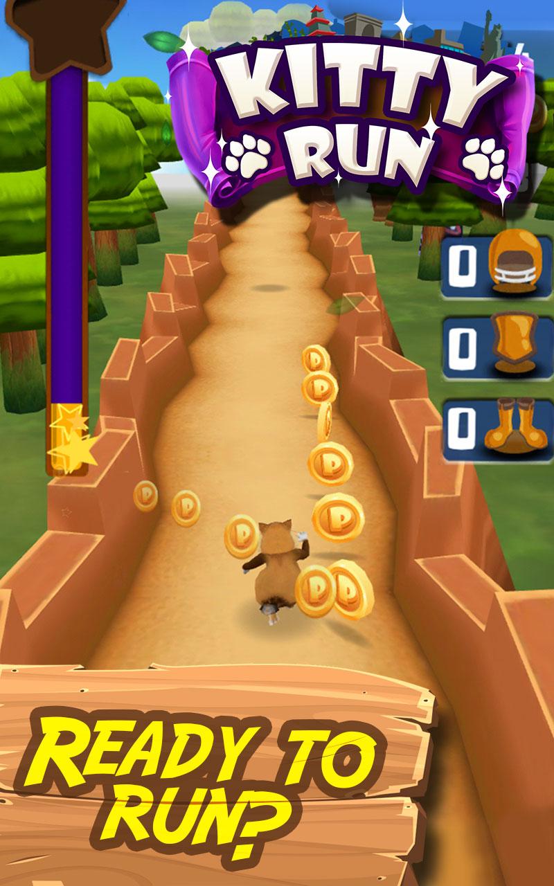 Android application Kitty Run - Crazy Cats screenshort