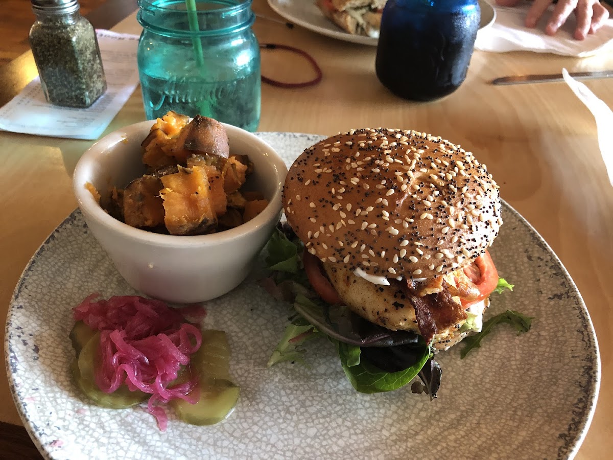 Gluten-Free Burgers at Bare Roots Farmacy