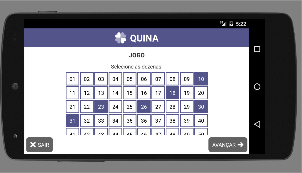 Android application Fecha Quina Premium screenshort