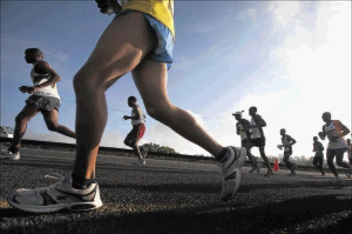 ON THE RUN: Thousands of runners took to the streets in last year's Soweto Marathon. Photo: Halden Krog