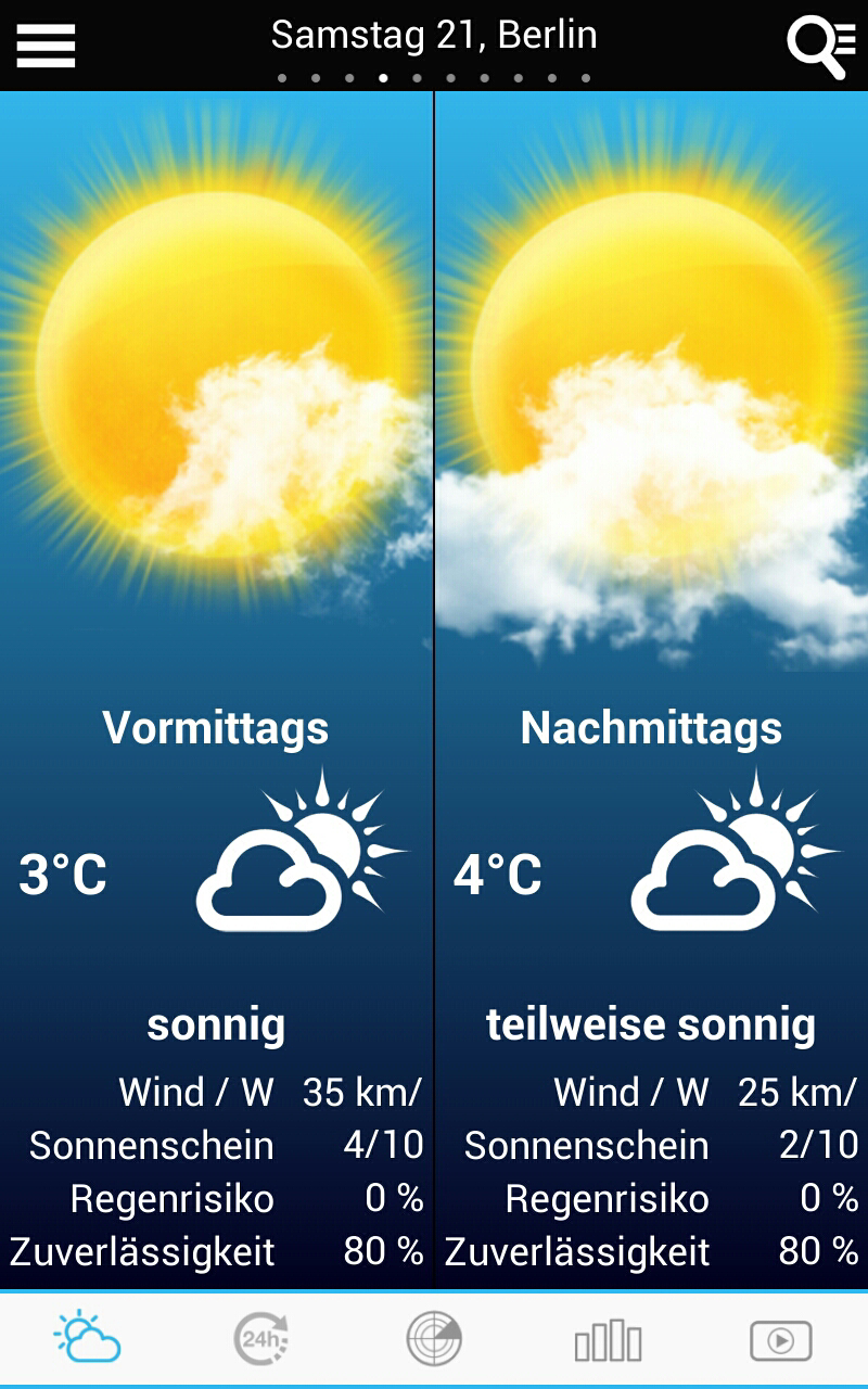 Android application Weather for Germany screenshort