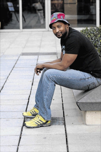 having a laugh: Tshepo Mogale is working his way up as a stand-up comedian PHOTO: Veli Nhlapo