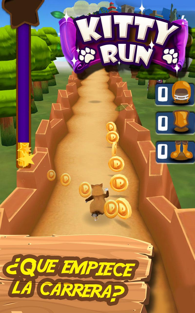 Android application Kitty Run - Crazy Cats screenshort