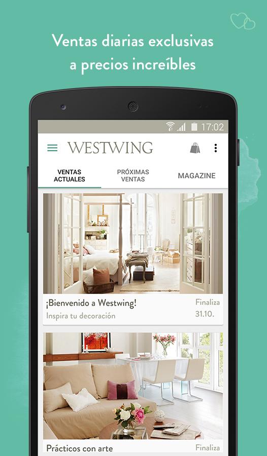 Android application Westwing Home & Living screenshort