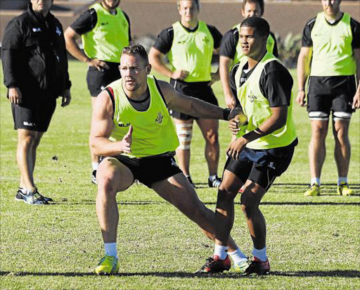 YOUNG DYNAMO: Dewald Human, right, pictured here with JP Jonck, has his big break for the Southern Kings against the Stormers at Newlands tomorrow Picture: GALLO IMAGES