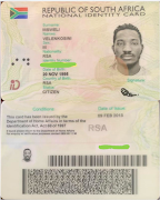 The fake ID James Aliyu allegedly used to open a bank account.