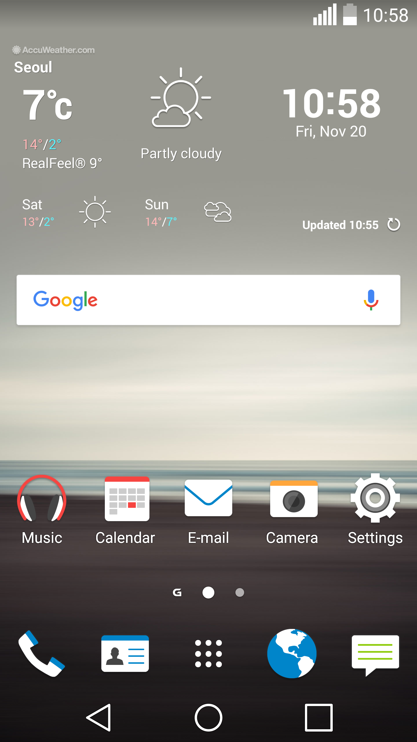 Android application M9+ Theme for LG Home screenshort