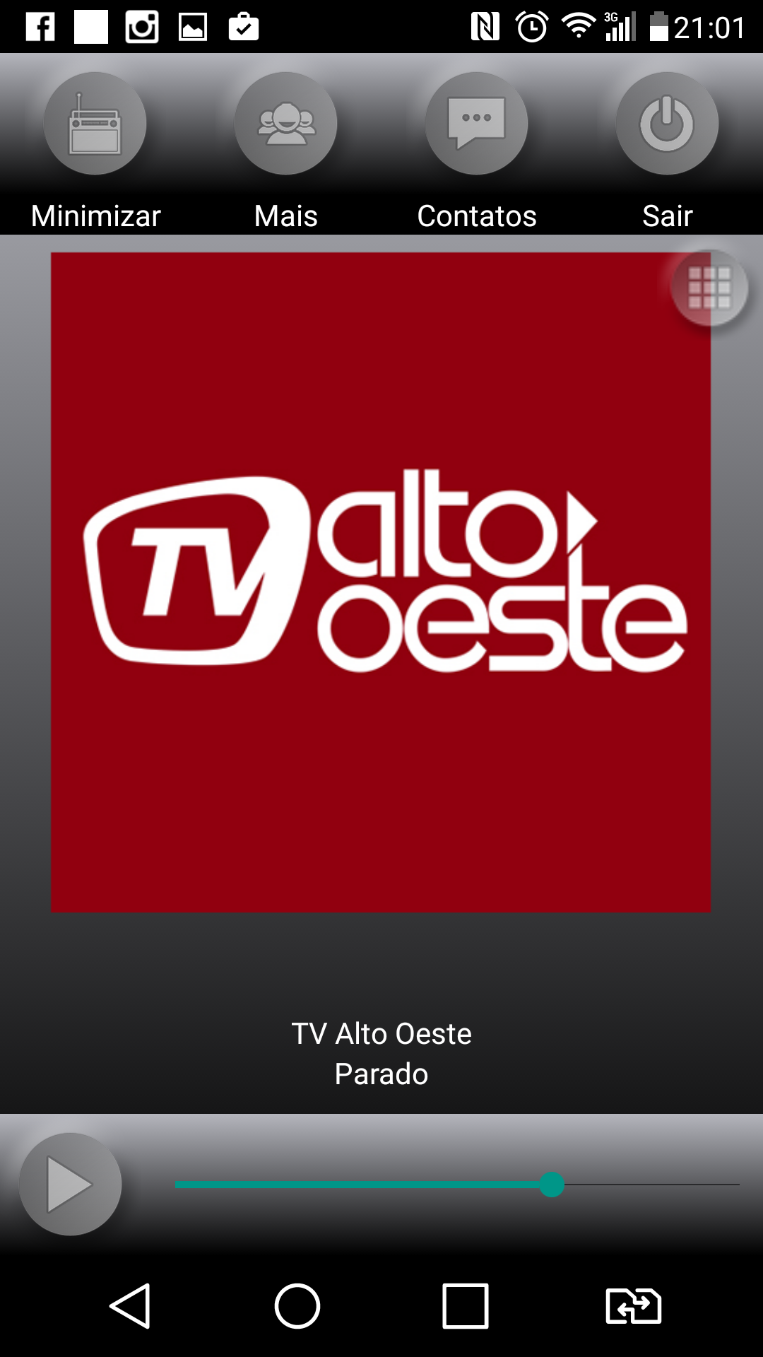 Android application TV Alto Oeste screenshort