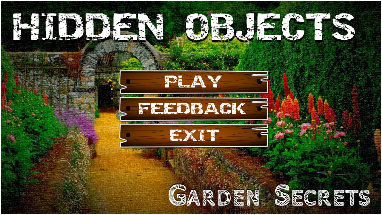 Android application hidden objects garden screenshort