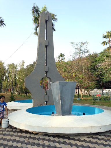 Fountain and structure