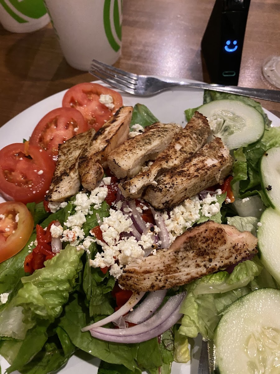 Gluten-Free Salad at Taziki's Mediterranean Cafe