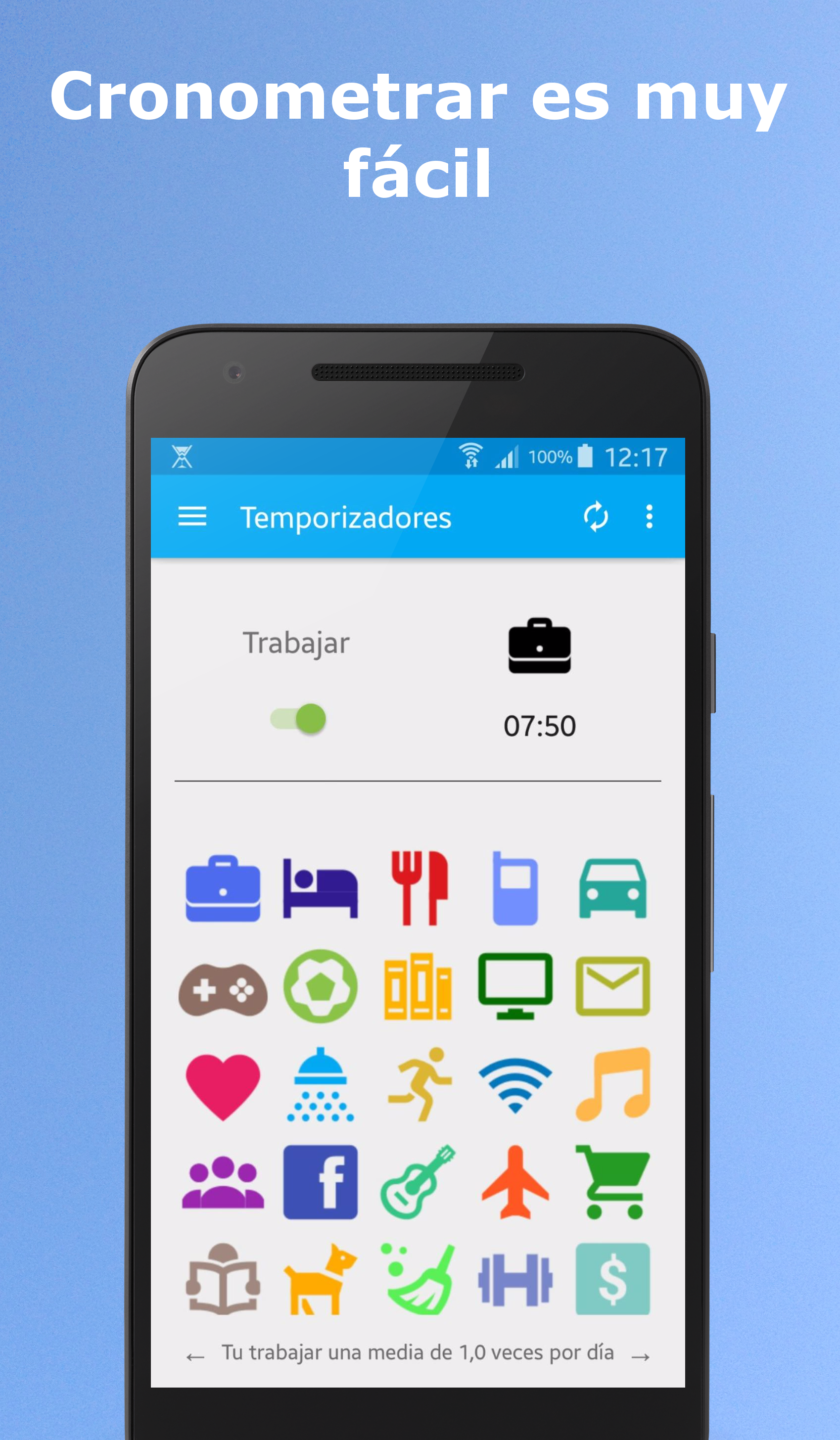 Android application Time Management App: Moments screenshort