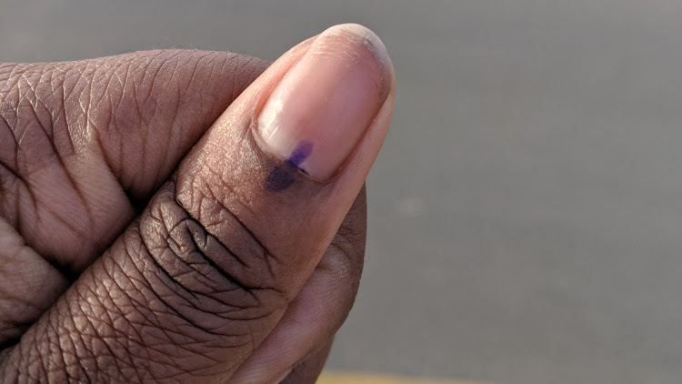Parties have raised concerns about the ink used to mark voters' thumbs.