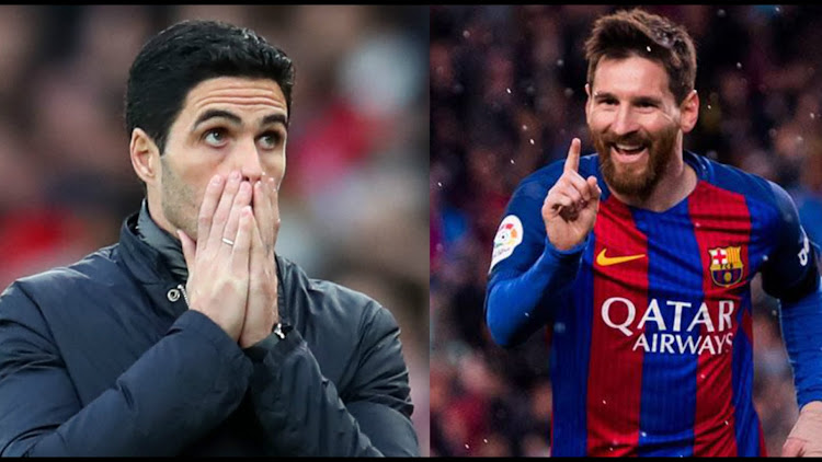 Arteta, Messi.