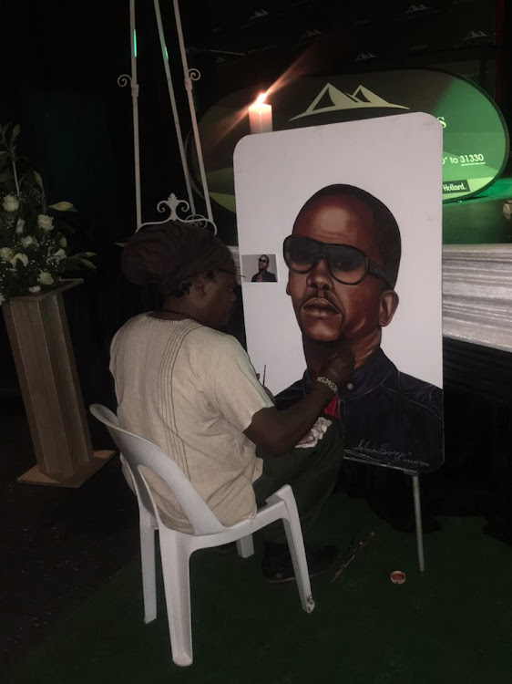 Rasta has become infamous for his painting of late celebrities.