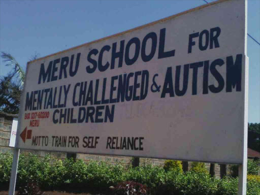 Entrance to the Meru School for the Mentally Handicapped which has been quarantined for fear of a cholera outbreak within the school