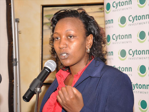 MY VIEW: Cytonn chief investment officer Elizabeth Nkukuu at a past press briefing.