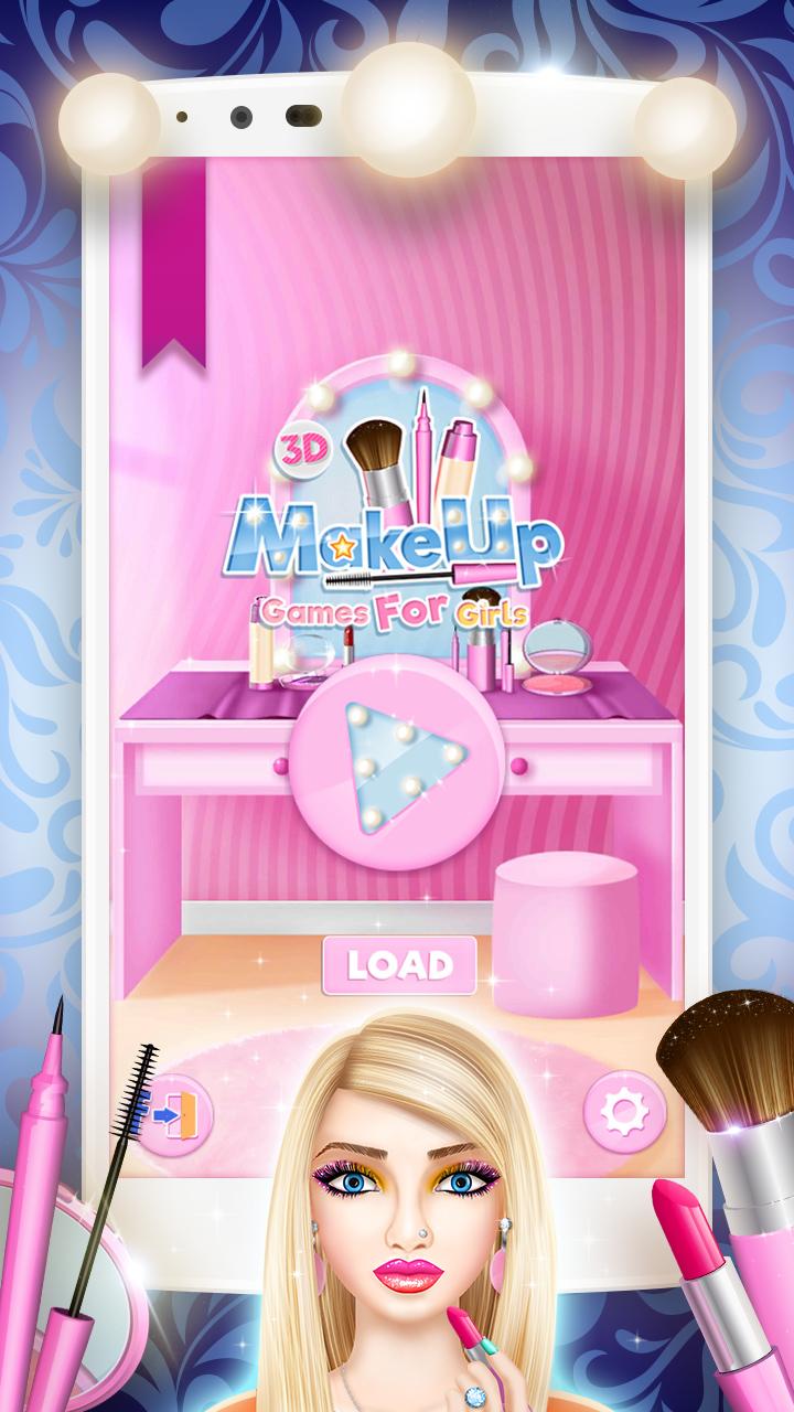 Android application 3D Makeup Games For Girls screenshort