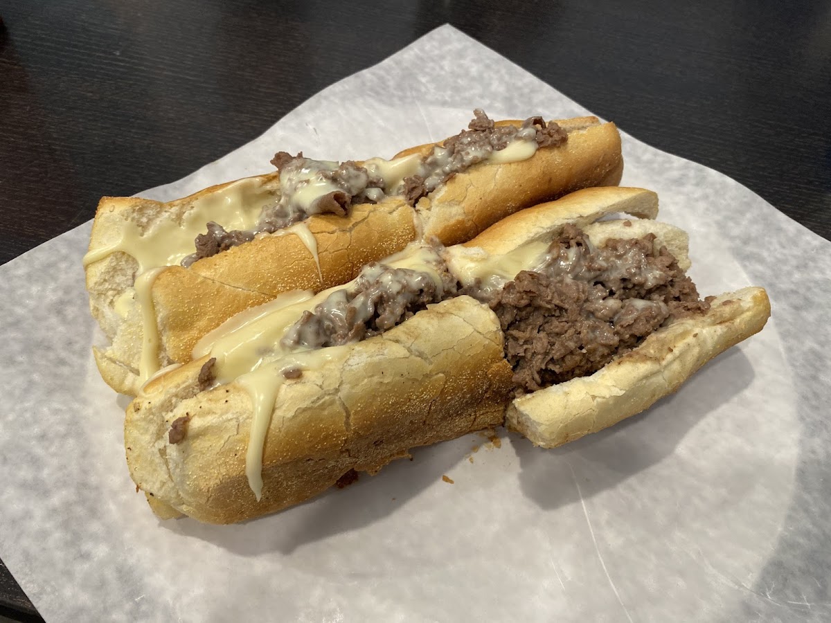 Gluten-Free Philly Cheesesteaks at Lorenzo's Steaks and Hoagies