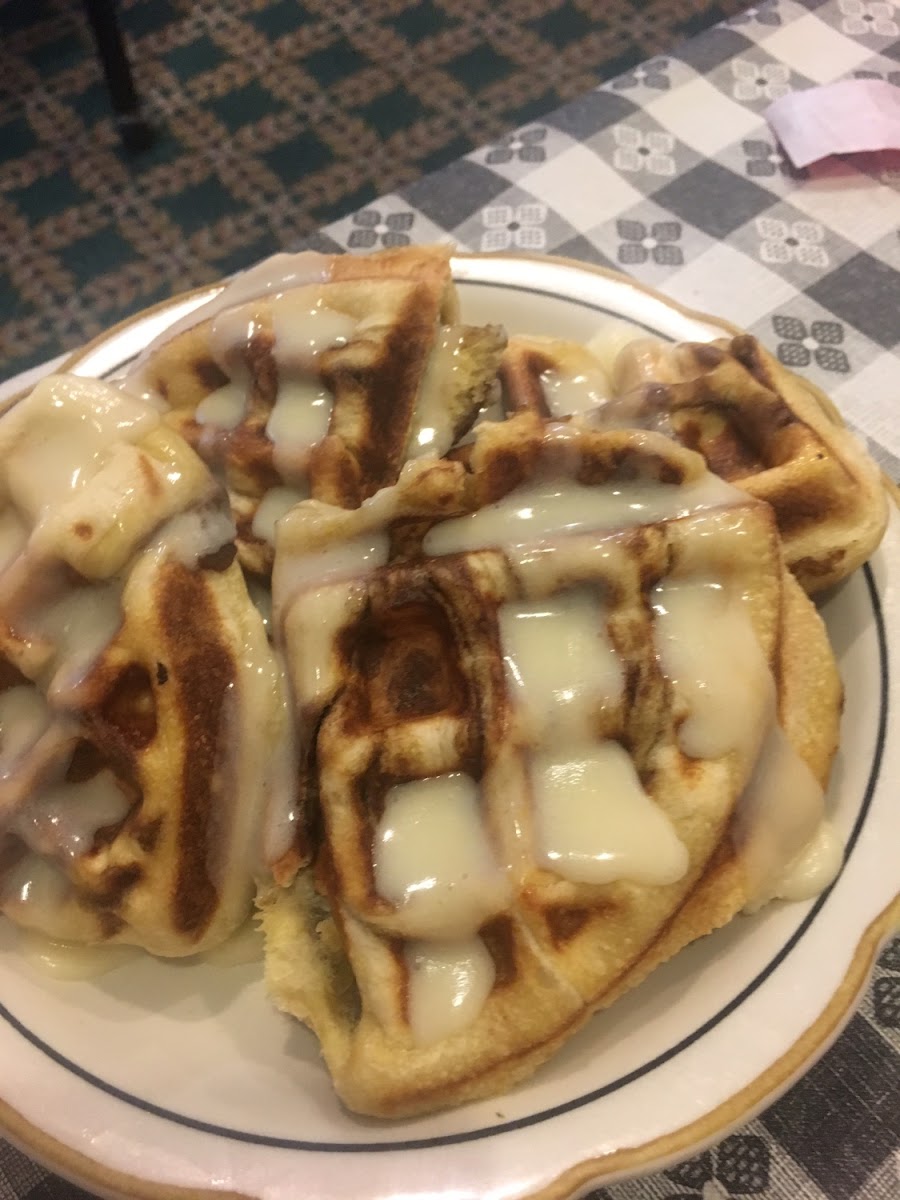 Cinnamon Squares!!! My husband loves this frosting.  ( regular menu )