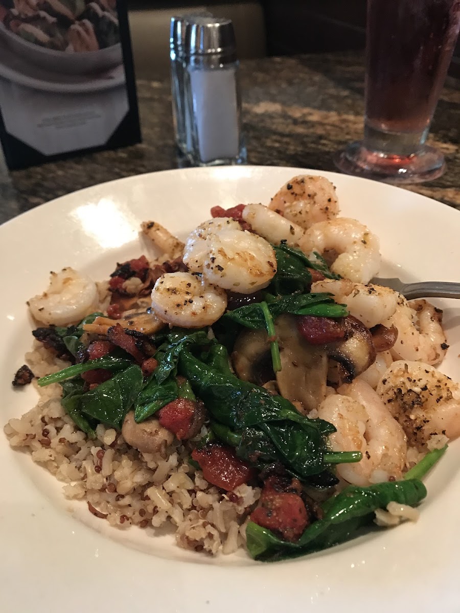 Shrimp and quinoa!  Loved it!