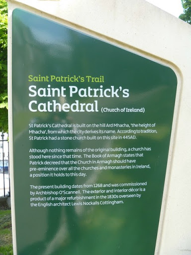 An information board on the approach to the cathedral from Market Street. © Copyright Michael Dibb and licensed for reuse under this Creative Commons Licence . Submitted via Geograph