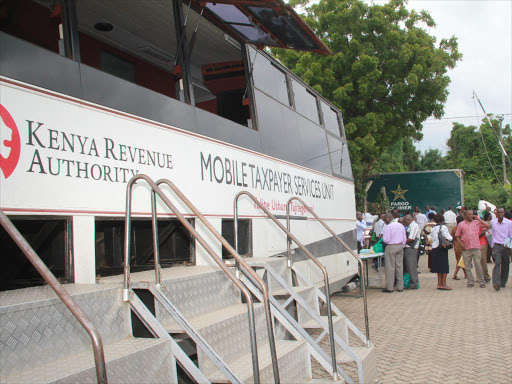 Kenya Revenue Authority mobile car.Photo Elkana Jacob