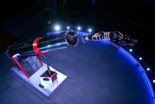 BEYOND BELIEF: Human cannonball is one highlight of the circus Picture: SUPPLIED
