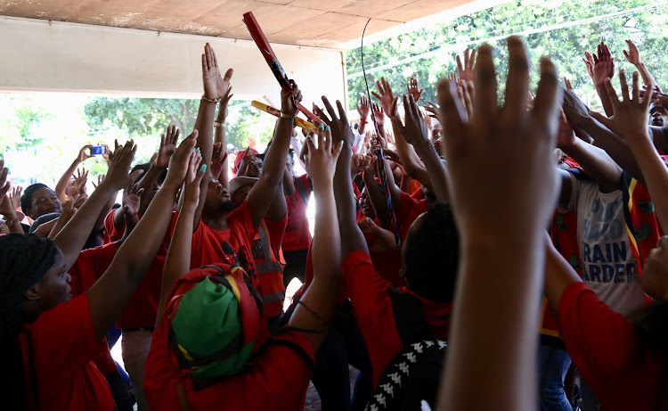 The EFF, which leads the DUT student representative council, say that the suspension of the president is targeted at destroying it.