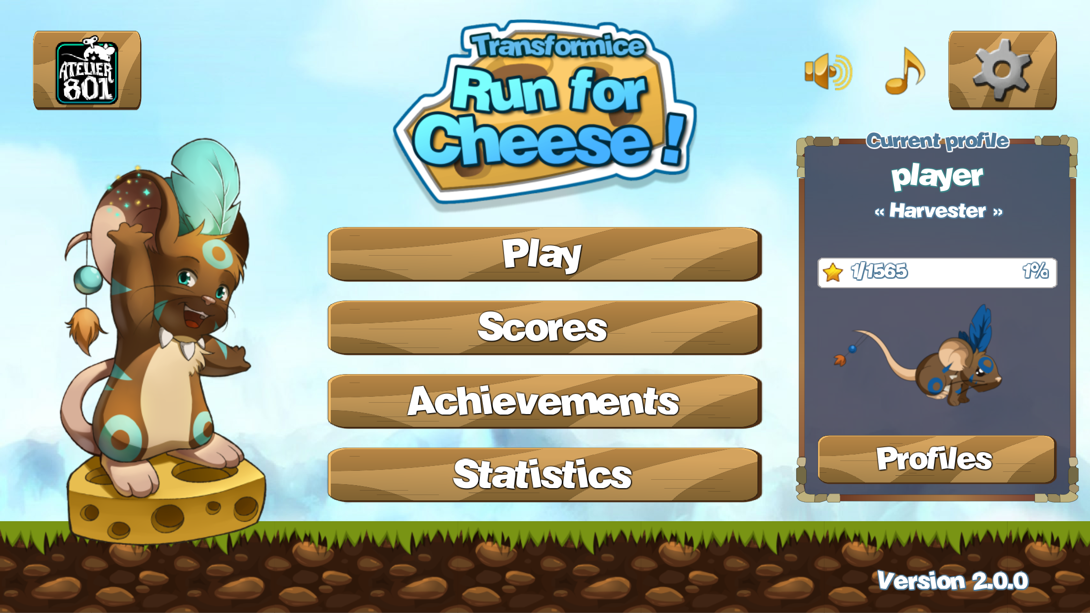 Android application Run for Cheese screenshort